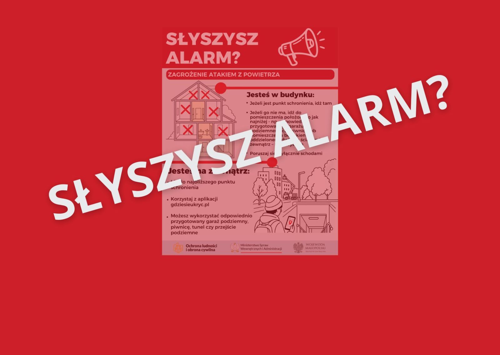 Zdjęcie: Słyszysz alarm? - plakat informacyjny