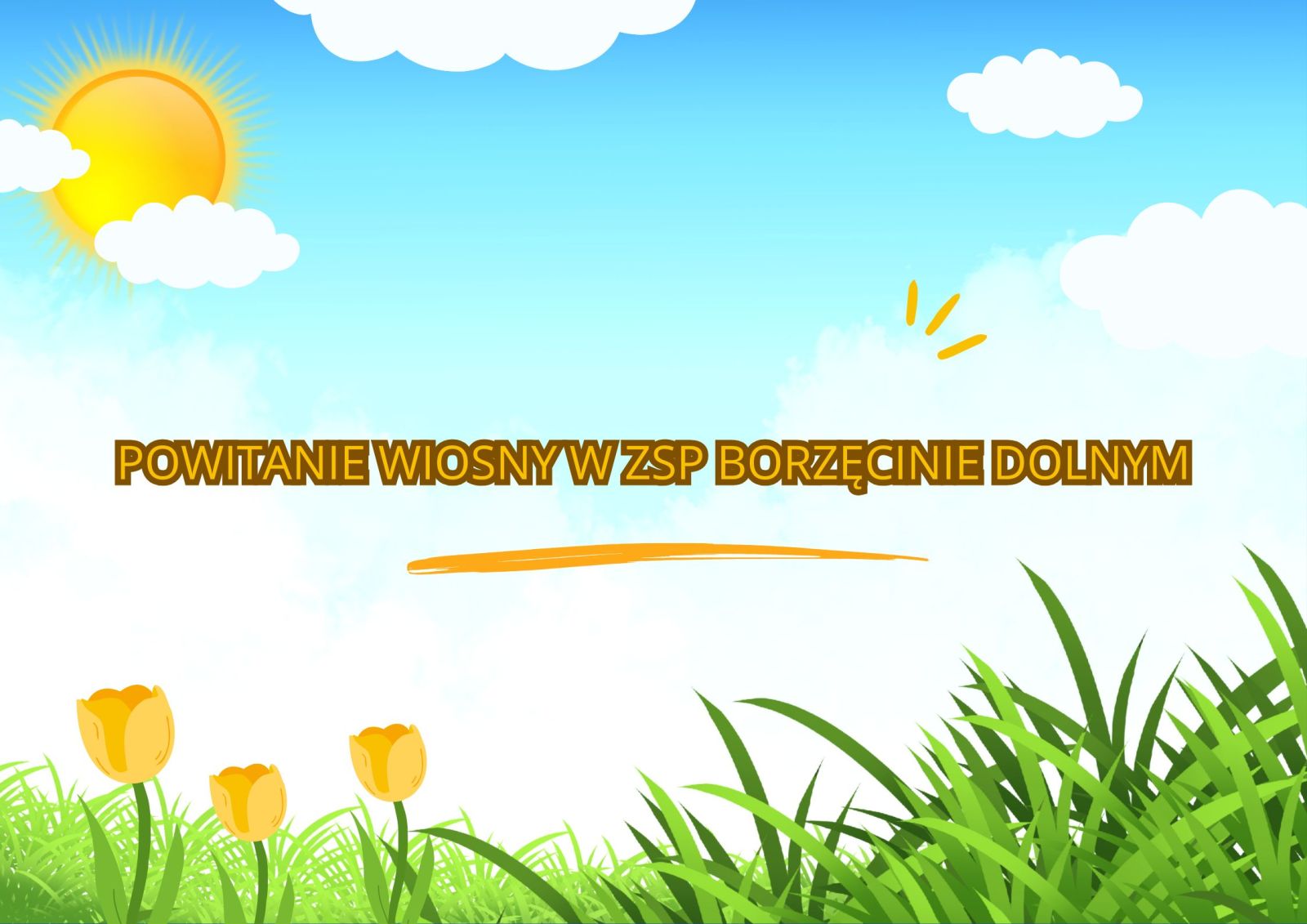 Zdjęcie: Powitanie wiosny przez ZSP w Borzęcinie Dolnym