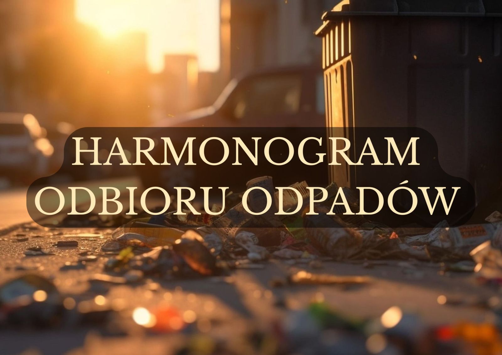 Zdjęcie: Harmonogram odbioru odpadów na terenie GMINY BORZĘCIN w 2026 roku